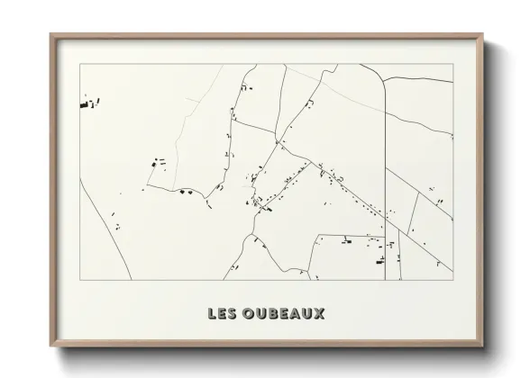 Une affiche de carte sur Les Oubeaux