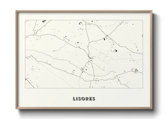 Une affiche de carte sur Lisores
