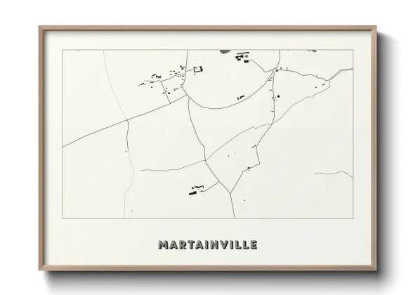 Une affiche de carte sur Martainville