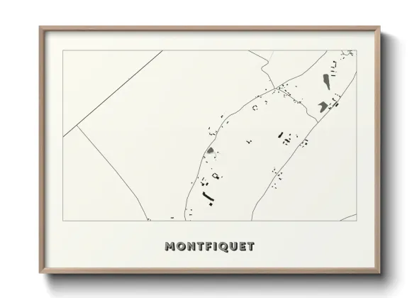 Une affiche de carte sur Montfiquet