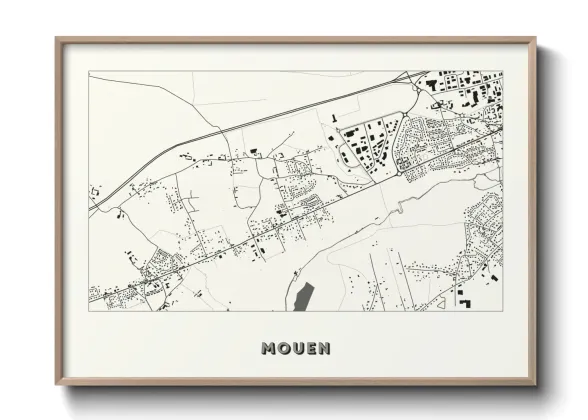 Une affiche de carte sur Mouen