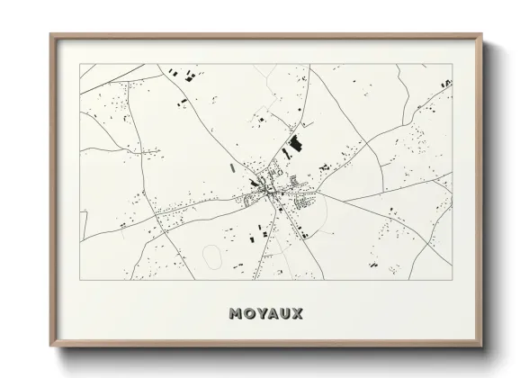 Une affiche de carte sur Moyaux
