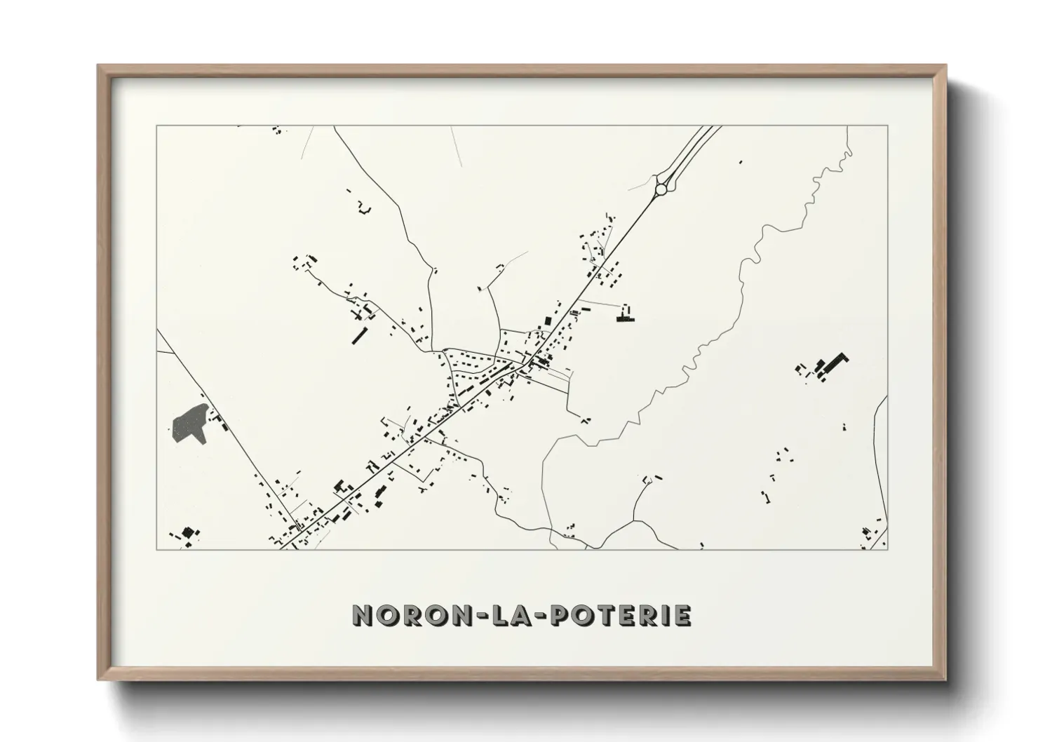 Un poster carteNoron-la-Poterie