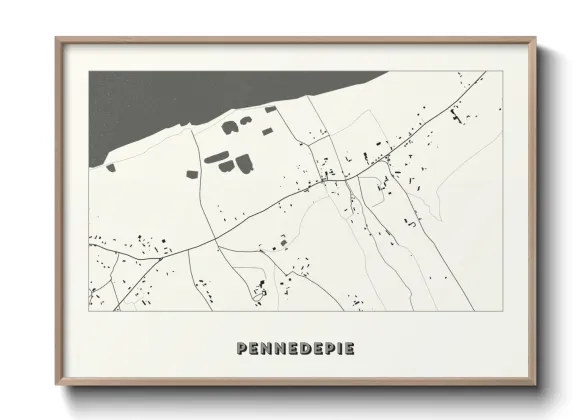 Une affiche de carte sur Pennedepie