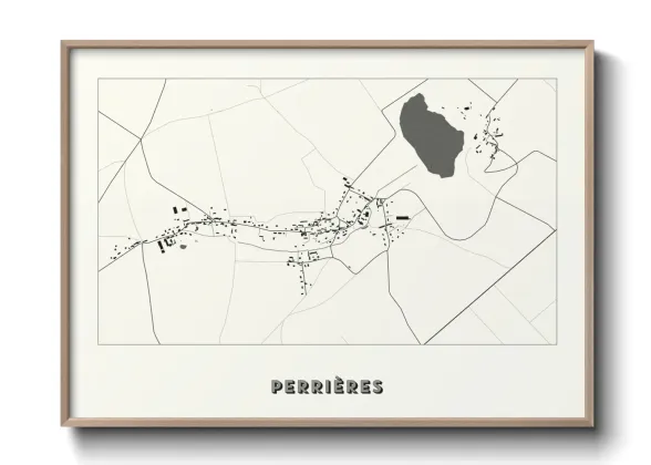Une affiche de carte sur Perrières