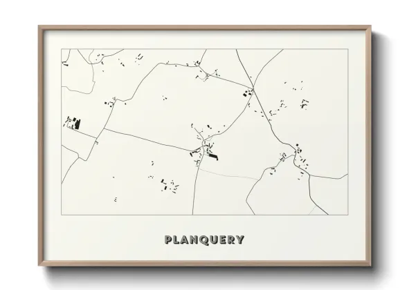 Une affiche de carte sur Planquery