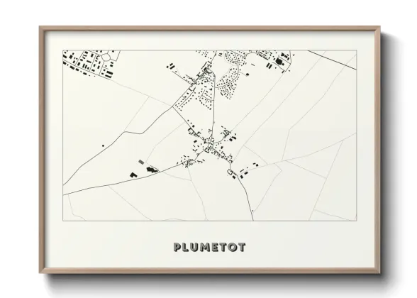 Une affiche de carte sur Plumetot