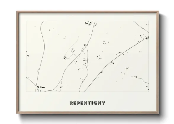 Une affiche de carte sur Repentigny