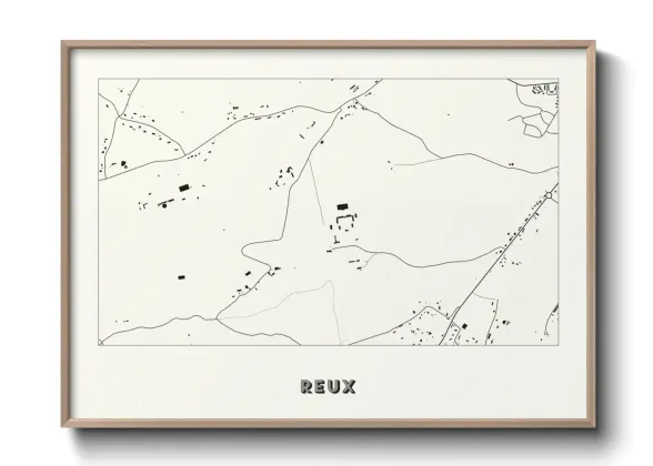 Une affiche de carte sur Reux