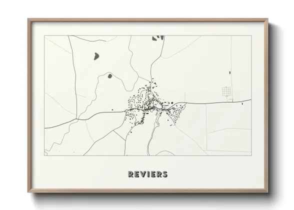 Une affiche de carte sur Reviers