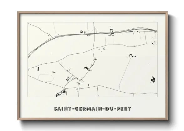 Une affiche de carte sur Saint-Germain-du-Pert