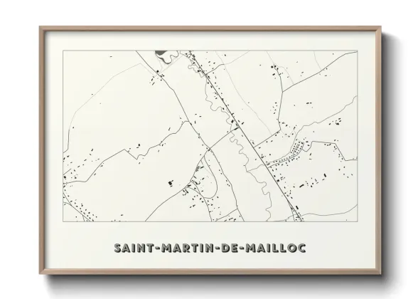 Une affiche de carte sur Saint-Martin-de-Mailloc
