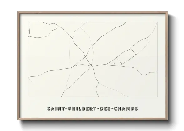 Une affiche de carte sur Saint-Philbert-des-Champs