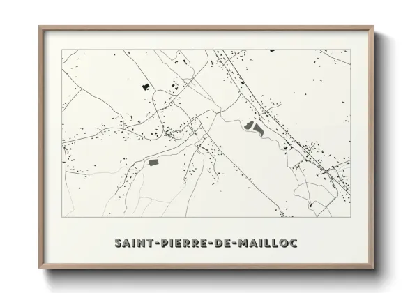 Une affiche de carte sur Saint-Pierre-de-Mailloc