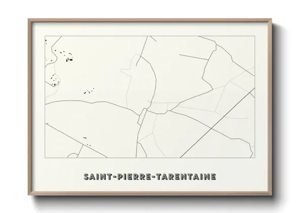 Une affiche de carte sur Saint-Pierre-Tarentaine