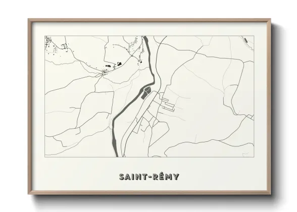 Une affiche de carte sur Saint-Rémy