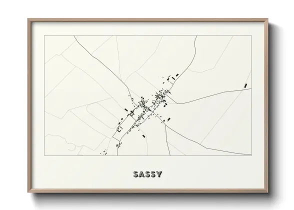 Une affiche de carte sur Sassy