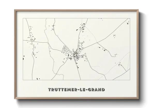 Une affiche de carte sur Truttemer-le-Grand
