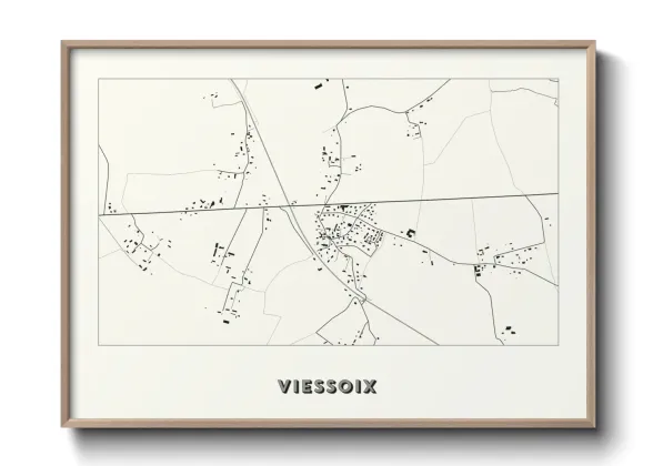 Une affiche de carte sur Viessoix