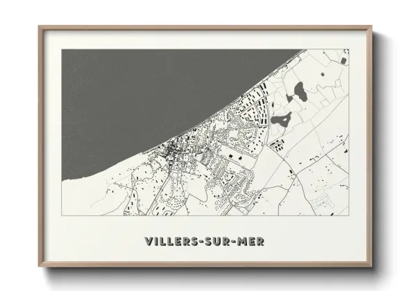 Une affiche de carte sur Villers-sur-Mer
