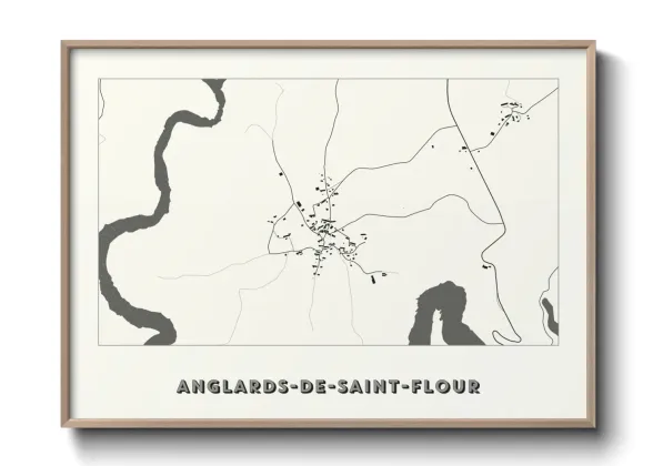 Une affiche de carte sur Anglards-de-Saint-Flour