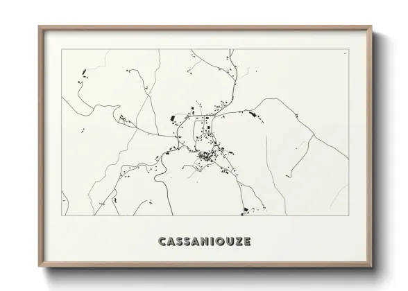 Une affiche de carte sur Cassaniouze