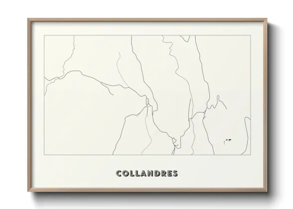 Une affiche de carte sur Collandres