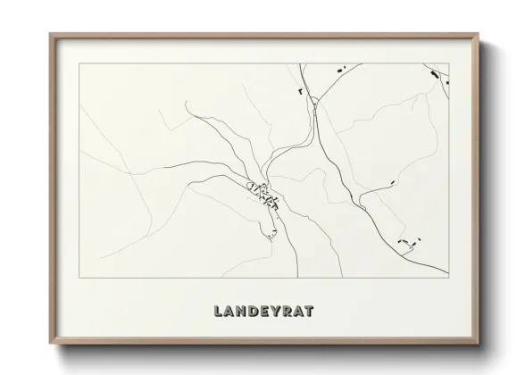 Une affiche de carte sur Landeyrat