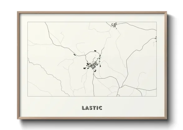 Une affiche de carte sur Lastic