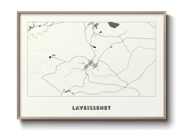 Une affiche de carte sur Laveissenet
