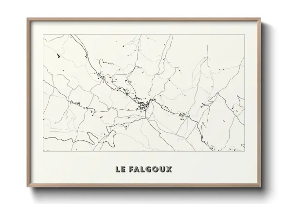 Une affiche de carte sur Le Falgoux