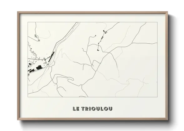 Une affiche de carte sur Le Trioulou