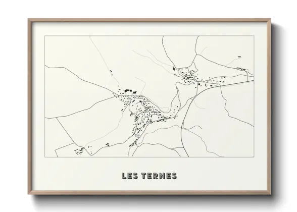 Une affiche de carte sur Les Ternes