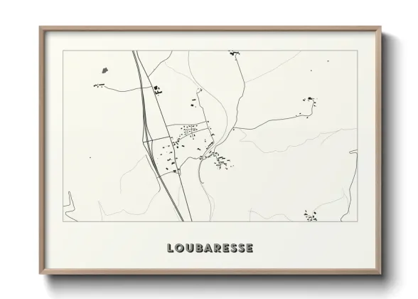 Une affiche de carte sur Loubaresse