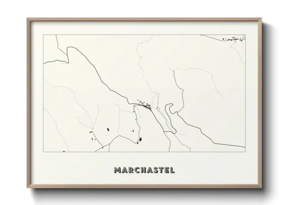 Une affiche de carte sur Marchastel