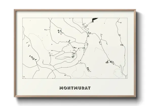 Une affiche de carte sur Montmurat
