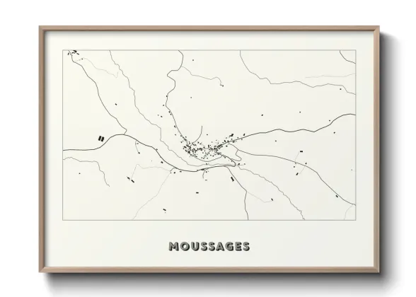 Une affiche de carte sur Moussages