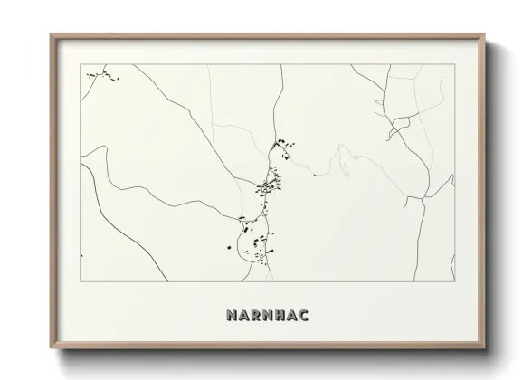 Une affiche de carte sur Narnhac