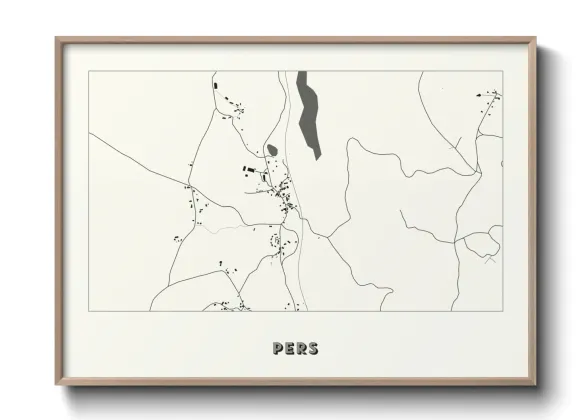 Une affiche de carte sur Pers