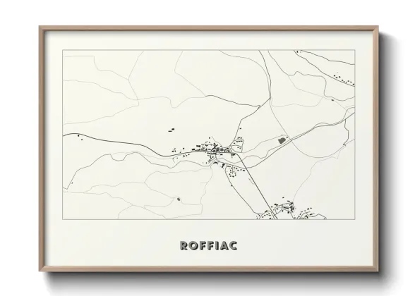 Une affiche de carte sur Roffiac