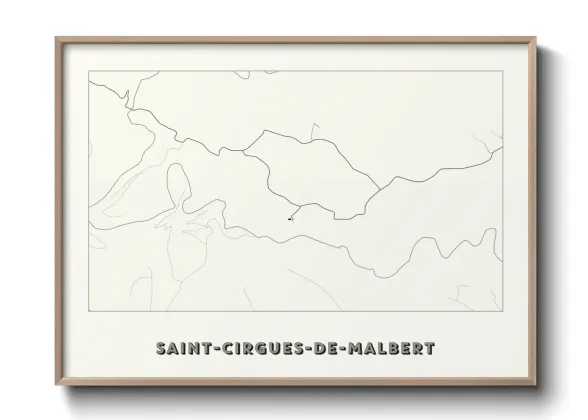 Une affiche de carte sur Saint-Cirgues-de-Malbert