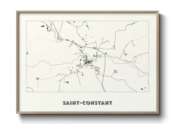 Une affiche de carte sur Saint-Constant
