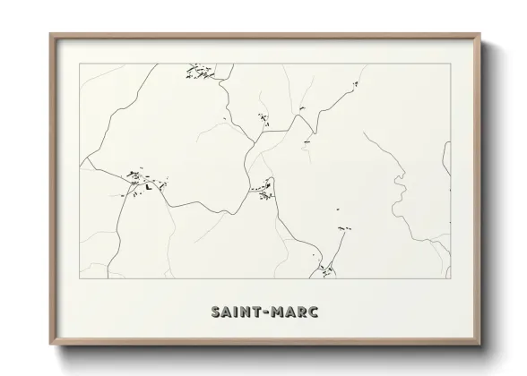 Une affiche de carte sur Saint-Marc