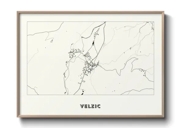 Une affiche de carte sur Velzic
