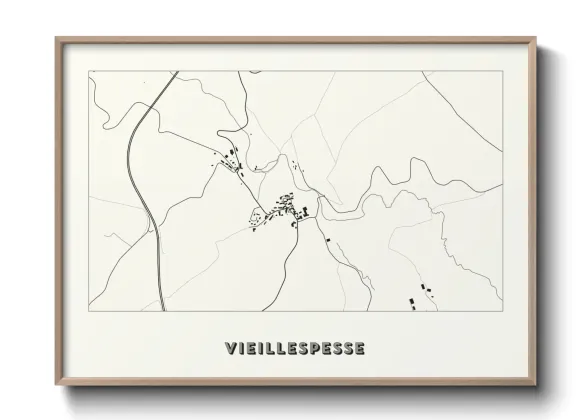 Une affiche de carte sur Vieillespesse