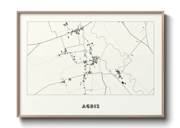 Une affiche de carte sur Agris