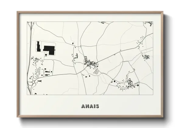 Une affiche de carte sur Anais