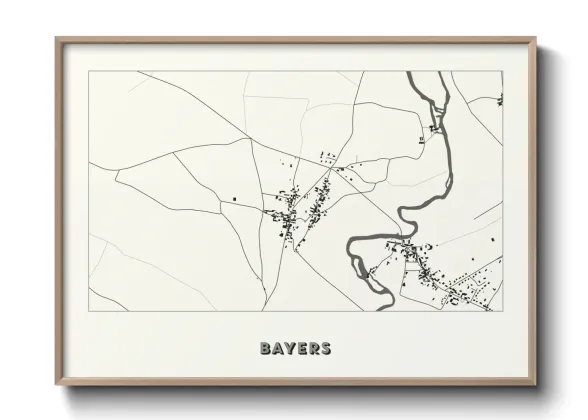 Une affiche de carte sur Bayers