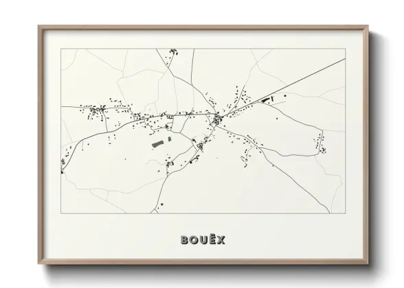Une affiche de carte sur Bouëx