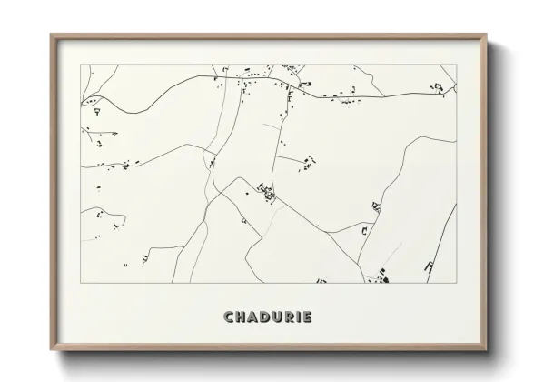 Une affiche de carte sur Chadurie